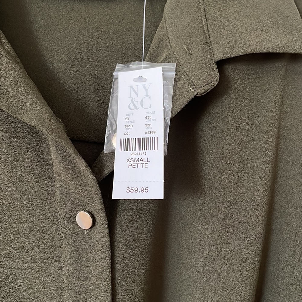 New York & Co. dark green dress - Picture 3 of 5